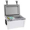 Insulated Portable Cooler, 52 qt, Ice Retention Hard Cooler with Heavy Duty Handle, Ice Chest Lunch Box for Camping, Beach, Picnic, Travel, Outdoor