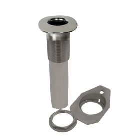 C.E. Smith Screwless Flush Mount Rod Holder - 0 Degree - Black Liner - No Logo