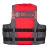 Full Throttle Adult Nylon Life Jacket - S/M - Black/Red