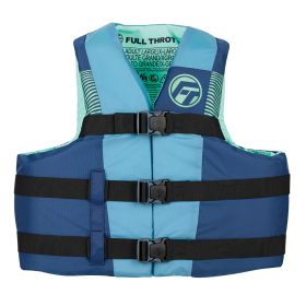 Full Throttle Adult Nylon Life Jacket - L/Xl - Blue
