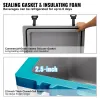 Insulated Portable Cooler, 52 qt, Ice Retention Hard Cooler with Heavy Duty Handle, Ice Chest Lunch Box for Camping, Beach, Picnic, Travel, Outdoor