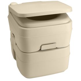 Dometic&Trade; 965 Portable Toilet W/Mounting Brackets- 5 Gallon - Parchment