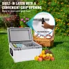 Insulated Portable Cooler, 52 qt, Ice Retention Hard Cooler with Heavy Duty Handle, Ice Chest Lunch Box for Camping, Beach, Picnic, Travel, Outdoor