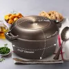 BLACK+DECKER™ 5-Qt. Cast-Iron Dutch Oven with 10.25-In. Skillet Lid, Pre-Seasoned, Bronze Finish with Polished Interior, BDK202BR