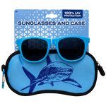 Luv Her Blue Sunglasses With Carrying Case