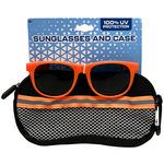 Luv Her Orange Sunglasses With Carrying Case