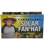 Camouflage Outdoor Hat With Dual Cooling Fans Solar And Usb Rechargeable