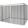 10x10 Gazebo with Netting, Canopy Tents with Zippers, black rings, high-quality polyester, Washable, (Sidewall Only) Black