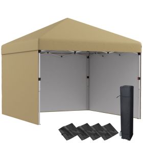 Party Ready Pop Up Canopy 10x10 Sidewalls Weight Bags Height Adjustable Events