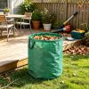 72 Gallon Yard Waste Bag 3-Pack, Large Reusable Collapsible Garden Leaf Trash Container, 26.4x30 Inch