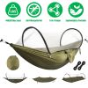 Fresh Fab Finds Camping Hammock with Mosquito Net 3-in-1 Portable Hammock Tent with Built_x001E_In Mosquito Net Dual-Way Zippers 440lbs Capacity Attac