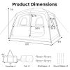 6-Person Family Camping Tent Easy Setup Cabin Style with Top Rainfly And Mesh Windows for Comfortable Outdoor Stay
