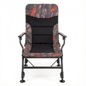 Adult Oversized Foldable Fishing Chair with Armrest Portable Comfortable Outdoor Seat for Men Women