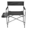 Director Chair with Side Table, Black
