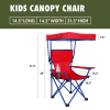 Kids Canopy Chair with Safety Lock (125 lb. Capacity), Red/Blue
