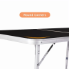 4 Ft Folding Camping Table Portable Adjustable Height Aluminum Picnic Table for Indoor Outdoor Use (Shipment from Walmart)