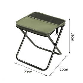 Portable Camping Stool & Folding Small Chair - Compact Folding Stool, Durable Collapsible Stool for Fishing, Hiking, BBQ, Outdoor Events