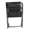 Director Chair with Side Table, Black