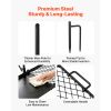 Heavy Duty Swivel Campfire Grill, 24" Portable Camping Grill Grate & Griddle, Sturdy Steel BBQ Mesh, 360° Height Adjustable Over Fire Pit Equipment