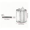 72 Gallon Yard Waste Bag 3-Pack, Large Reusable Collapsible Garden Leaf Trash Container, 26.4x30 Inch