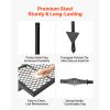 Heavy Duty Swivel Campfire Grill, Double Layer Portable Camping Grill Grate & Griddle, Sturdy Steel BBQ Mesh, 360° Height Adjustable Over Fire Pit
