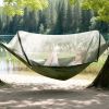 Fresh Fab Finds Camping Hammock with Mosquito Net 3-in-1 Portable Hammock Tent with Built_x001E_In Mosquito Net Dual-Way Zippers 440lbs Capacity Attac