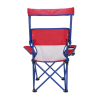 Kids Canopy Chair with Safety Lock (125 lb. Capacity), Red/Blue
