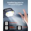 2 Pack Headlamps, Bright LED Rechargeable Headlight, Lightweight Head Flashlight with 12 Lighting Modes & Motion Sensor, Adjustable Headband