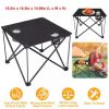 Folding Table With Cup Holders And Carry Bag