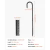 Rebar Stakes, 16-Inch, Heavy-Duty 0.4 in Diameter J Hook, Galvanized Steel Ground Anchors with Chisel Point End & Rust-Resistant Coating