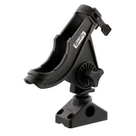 Scotty 280 Bait Caster/Spinning Rod Holder w/241 Deck/Side Mount (Color: Black)