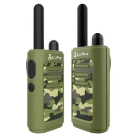 Cobra® HE150 2 Pack Kid's Hero 16-Mile Range Walkie Talkies (Color: Green)
