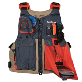 Onyx Kayak Fishing Vest - Adult Oversized (Color: Tan)