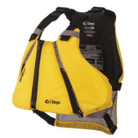 Onyx Movevent Curve Paddle Sports Life Vest - M/L (Color: Yellow)