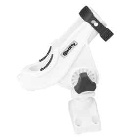 Scotty 280 Bait Caster/Spinning Rod Holder w/241 Deck/Side Mount (Color: White)