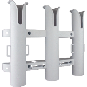 Sea-Dog Triple Threat Three Pole Rod Holder (Color: White)
