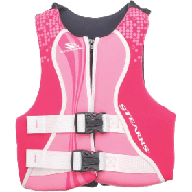 Stearns Youth Hydroprene Life Vest - Type III - 50-90Lbs (Color: Pink)
