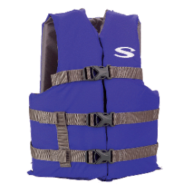 Stearns Adult Life Vest Uscg Approved Type III PFD - Standard Fit (Color: Blue)