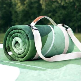 Waterproof Picnic Blanket Outdoor Camping Beach Mat Extra Large Foldable Car Essential Roadtrip Gadget Rv Accessories Glamping Tent Gear Must Haves Hi (Size: Abstract Sage Green  80''*80'')