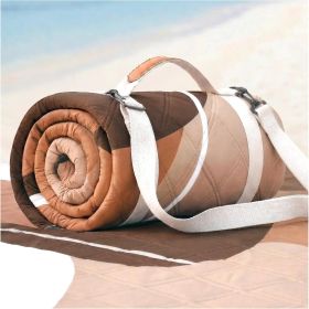 Waterproof Picnic Blanket Outdoor Camping Beach Mat Extra Large Foldable Car Essential Roadtrip Gadget Rv Accessories Glamping Tent Gear Must Haves Hi (Size: Abstract Brown   80''*80'')