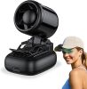 Portable Clip on Fan, 3-in-1 Hands-Free Mini Hat Fans, Battery Powered Personal Fan with 3 Speeds for Hiking, Fishing, Camping,Running, Travel