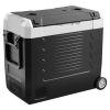 Car Refrigerator, DC 12/24V AC100-240V Compressor Electric Cooler, -4°F to 68°F Truck Refrigerator with APP Control, Wheels & Dual Zone