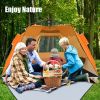 3-4 Person Easy Pop-Up Beach Tent UPF 50+ Portable Sun Shelter
