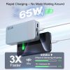 NOBIS Portable Charger 65W Fast Charging 20000mAh Power Bank for Laptop and Phone