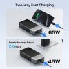 NOBIS Portable Charger 65W Fast Charging 20000mAh Power Bank for Laptop and Phone