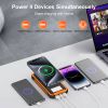 20000mAh Portable Solar Power Bank, Outdoor External Battery Charger ,2 USB Ports&1 USB-C, Built-in Bright Flashlight
