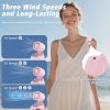 Portable Clip on Fan, 3-in-1 Hands-Free Mini Hat Fans, Battery Powered Personal Fan with 3 Speeds for Hiking, Fishing, Camping,Running, Travel